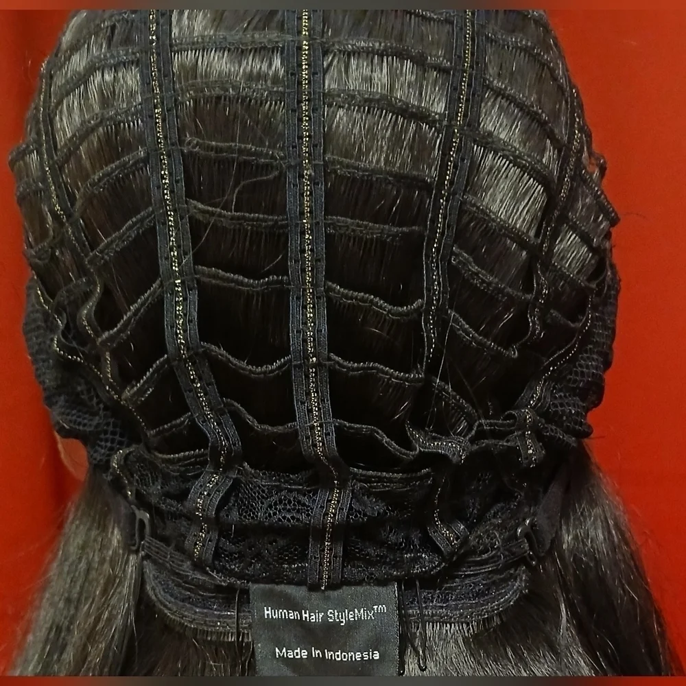 ISIS Brown Sugar Soft Swiss Lace Human Hair Blend Wig #2 Dark Brown Lace Front‌